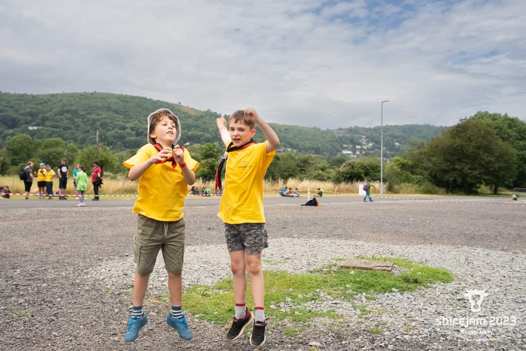 Two scouts at Shirejam 
